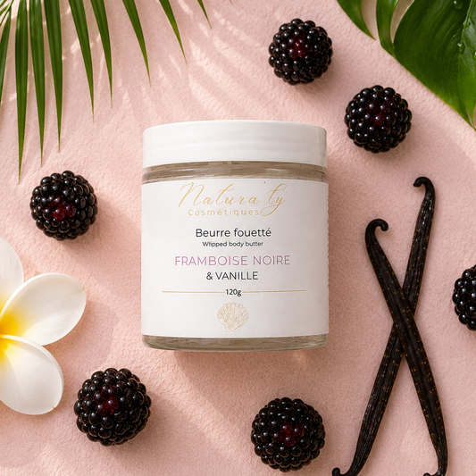 Beurre Fouetté & Hydratant 
Framboise Noire & Vanille