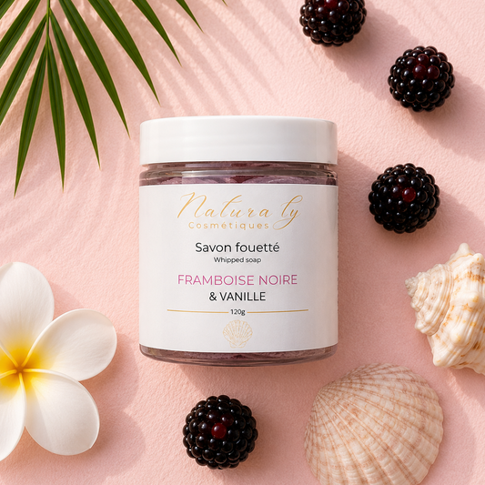 Savon Fouetté Hydratant Framboise Noire & Vanille