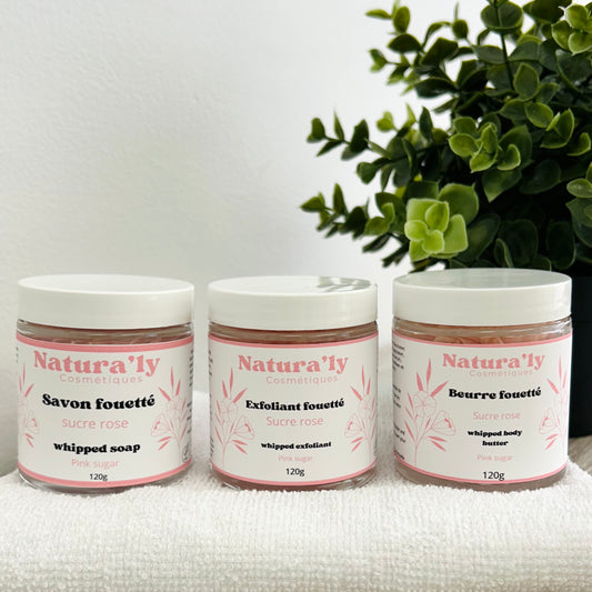 Trio sucre rose