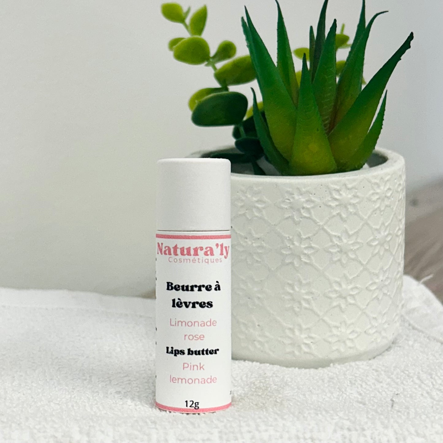 Beurre à lèvres limonade rose 🍋